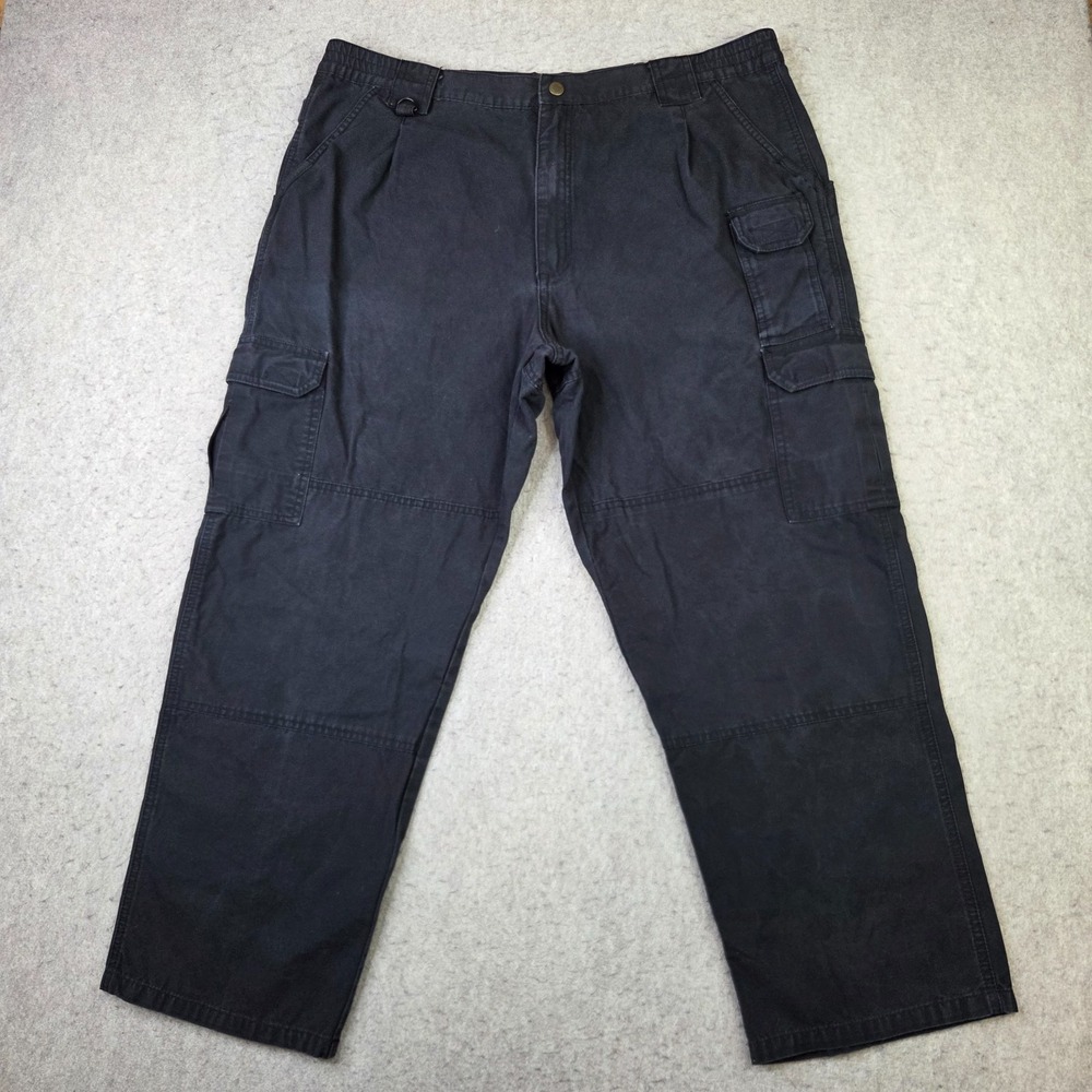 5.11 Tactical Pants Mens 40x30 Black Cargo Utility Work Reinforced Knee Canvas
